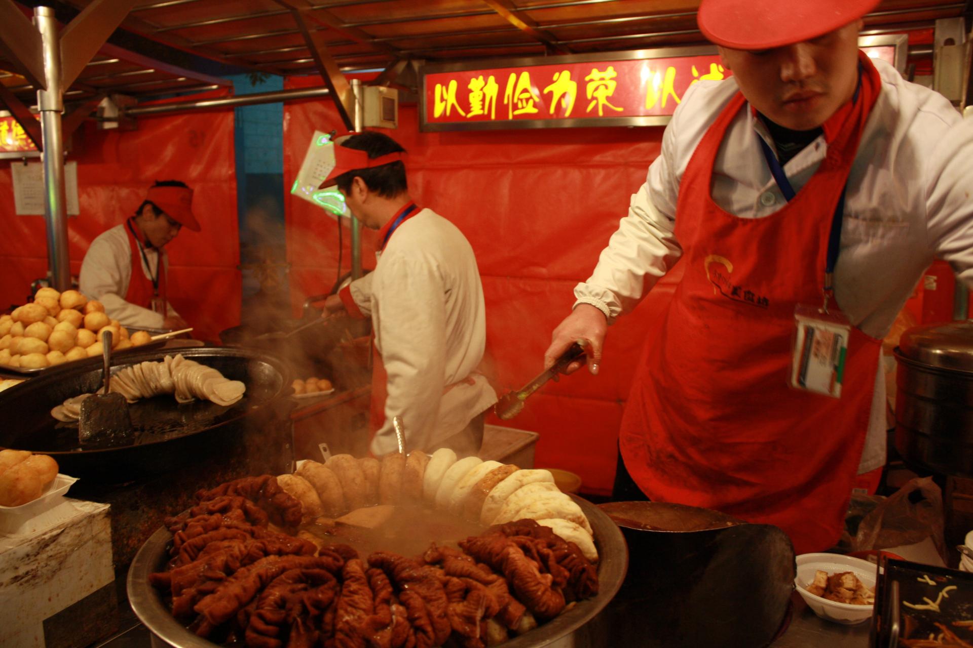 Szene in der Garküche Peking