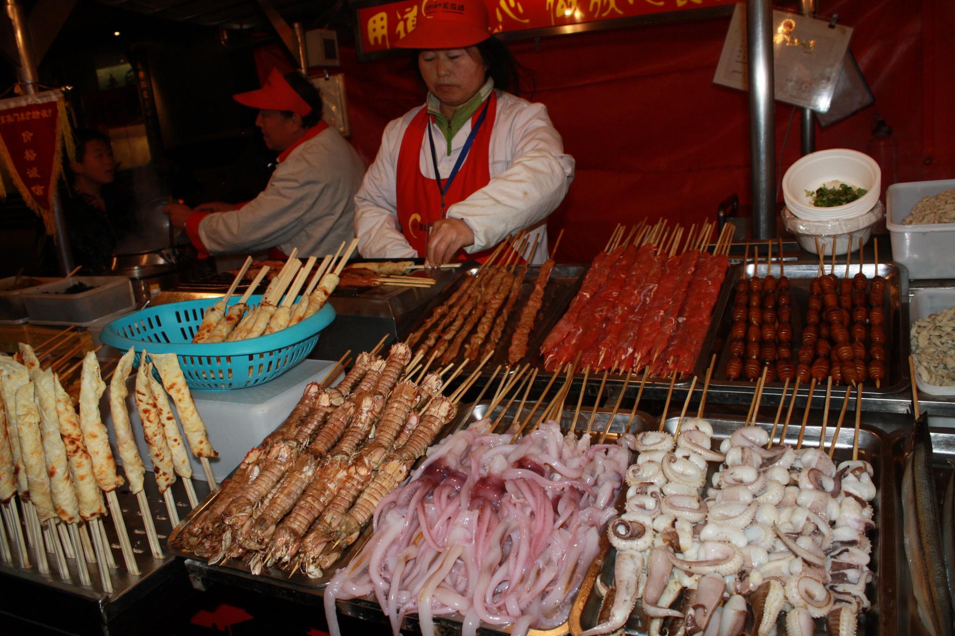 Szene in der Garküche Peking