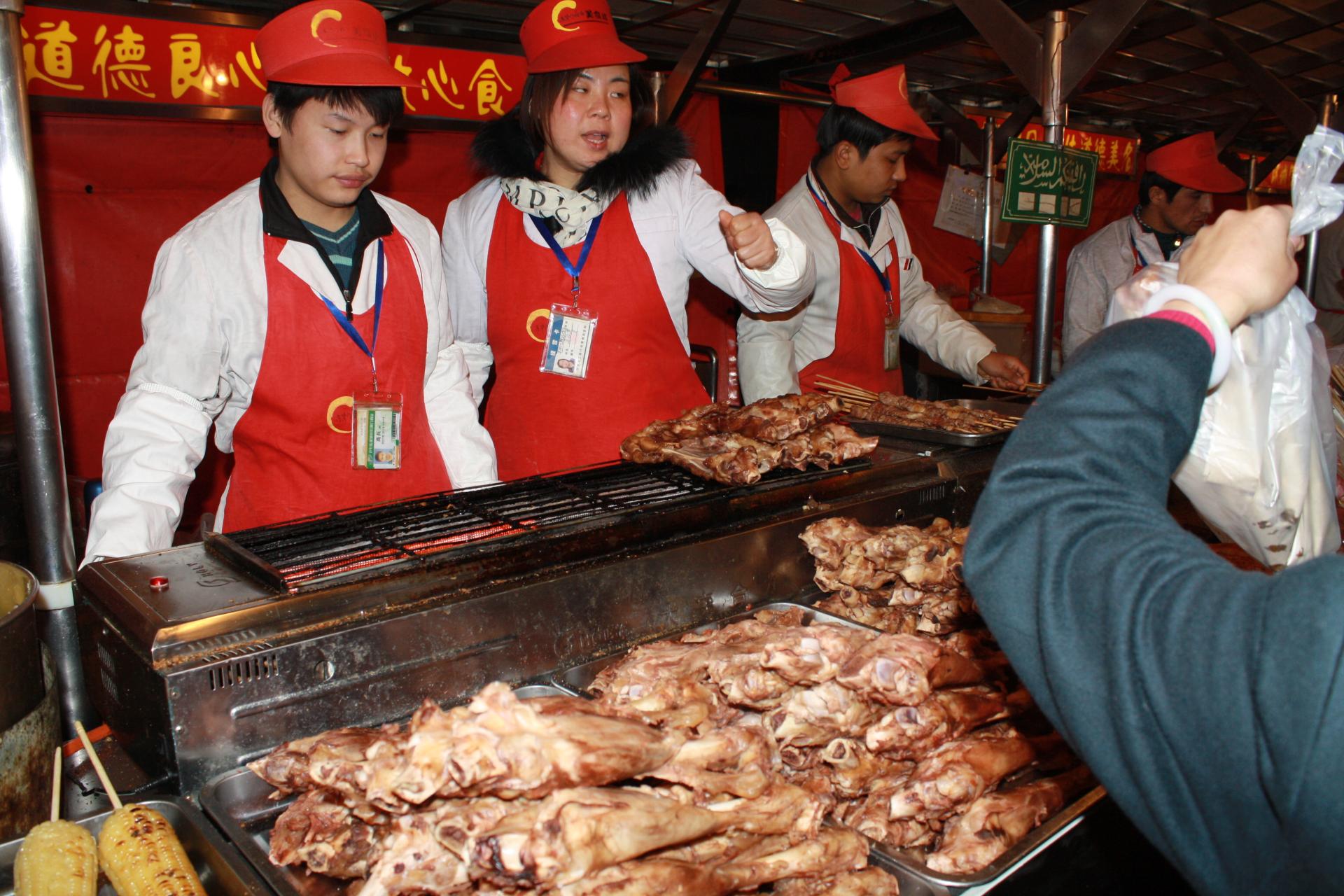 Szene in der Garküche Peking