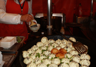 Szene in der Garküche Peking