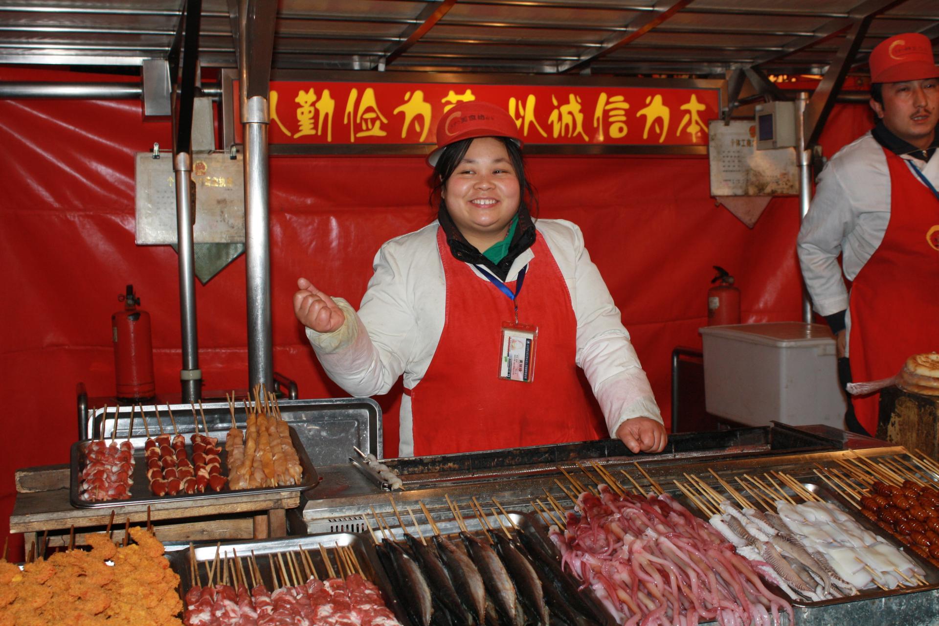 Szene in der Garküche Peking