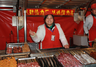 Szene in der Garküche Peking