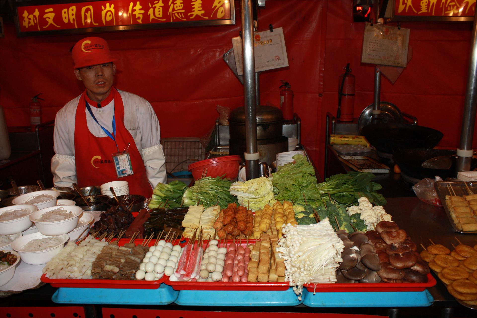 Szene in der Garküche Peking