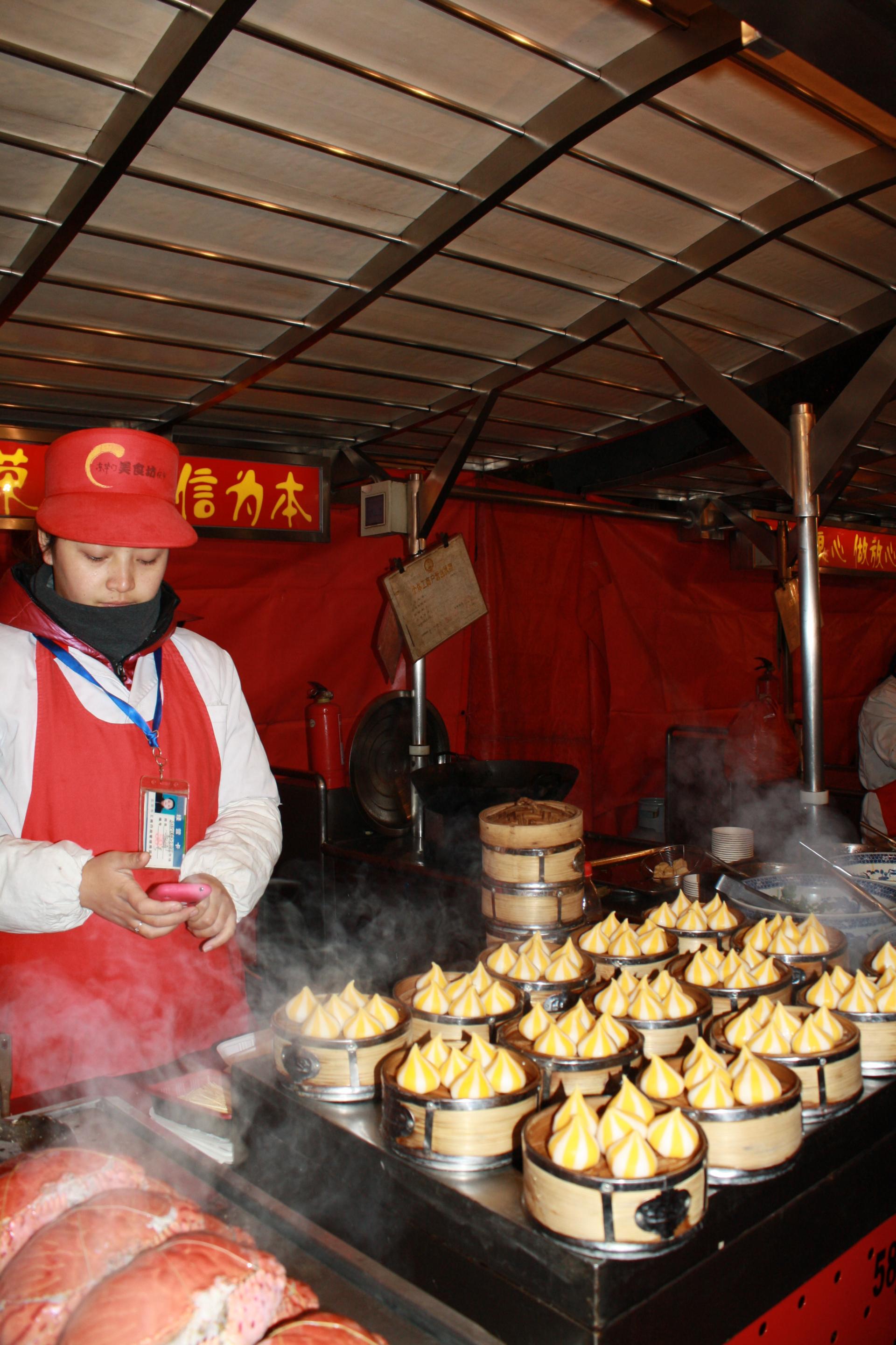 Szene in der Garküche Peking