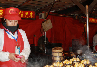 Szene in der Garküche Peking