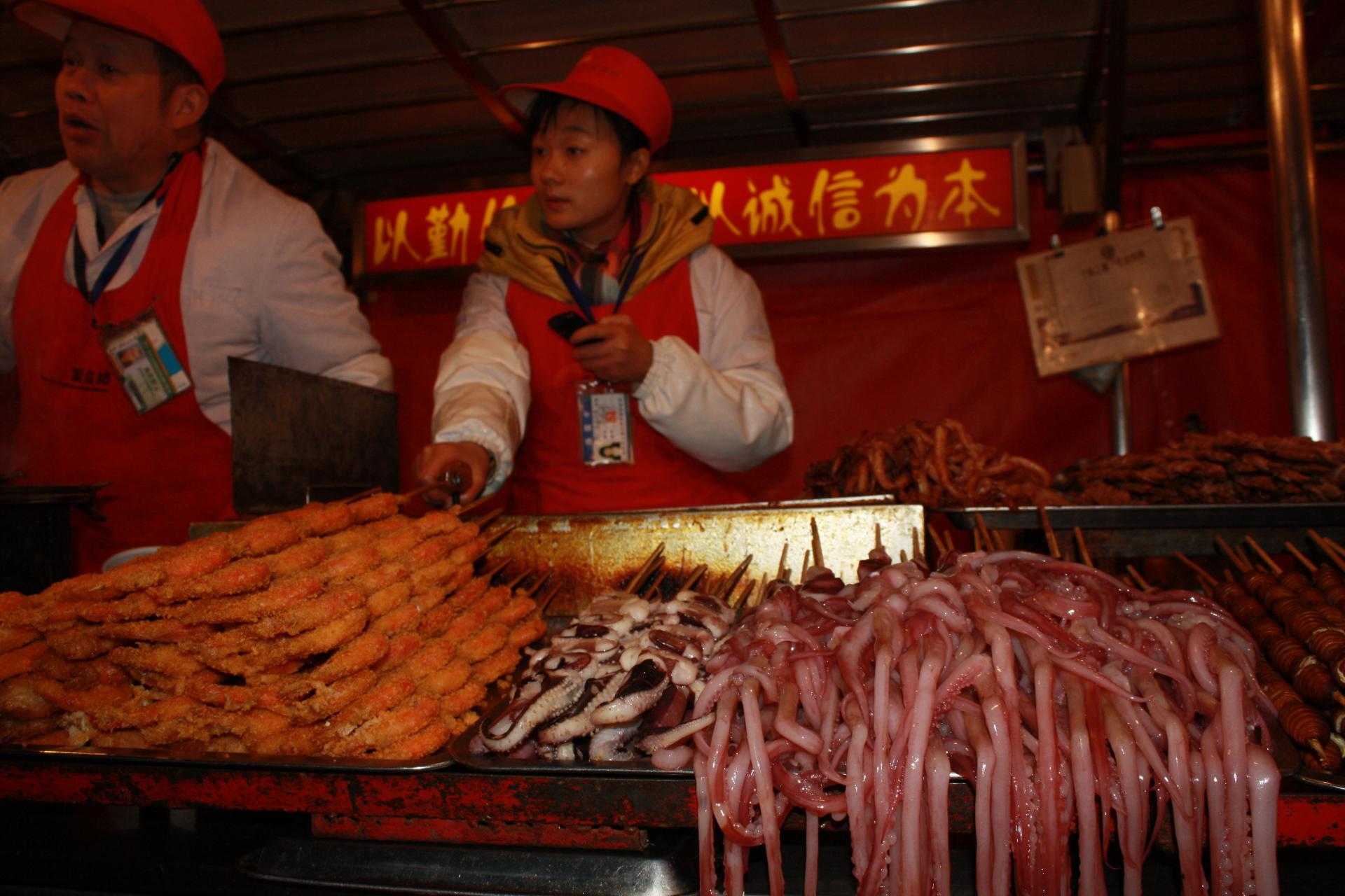 Szene in der Garküche Peking