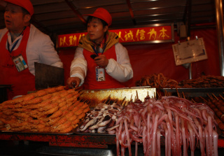 Szene in der Garküche Peking