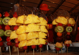 Kandierte Früchte 2 in der Garküche Peking Kandierte Früchte 2 in der Garküche Peking