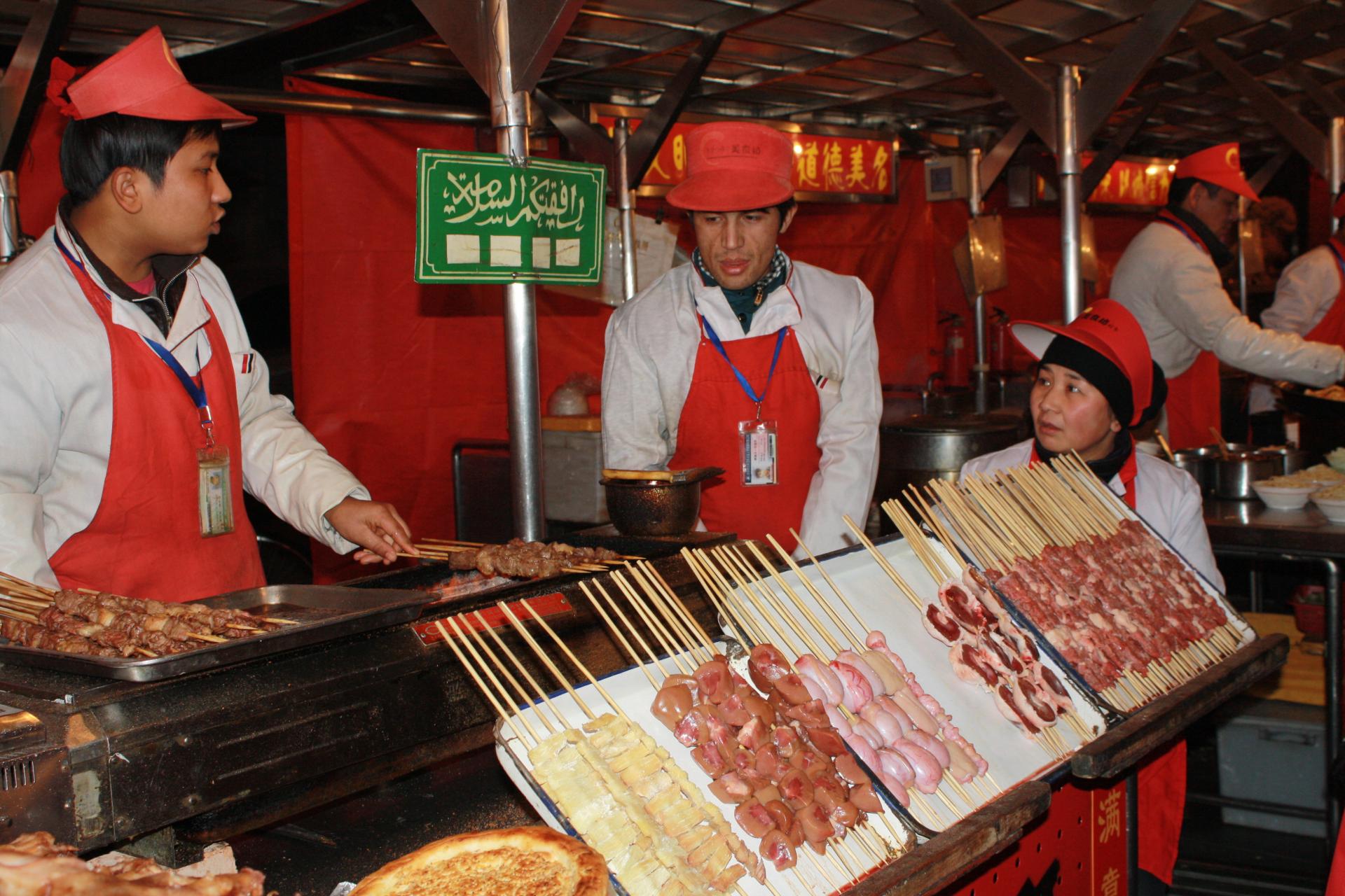 Szene in der Garküche Peking