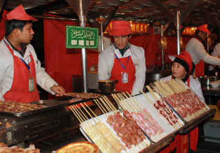 Szene in der Garküche Peking