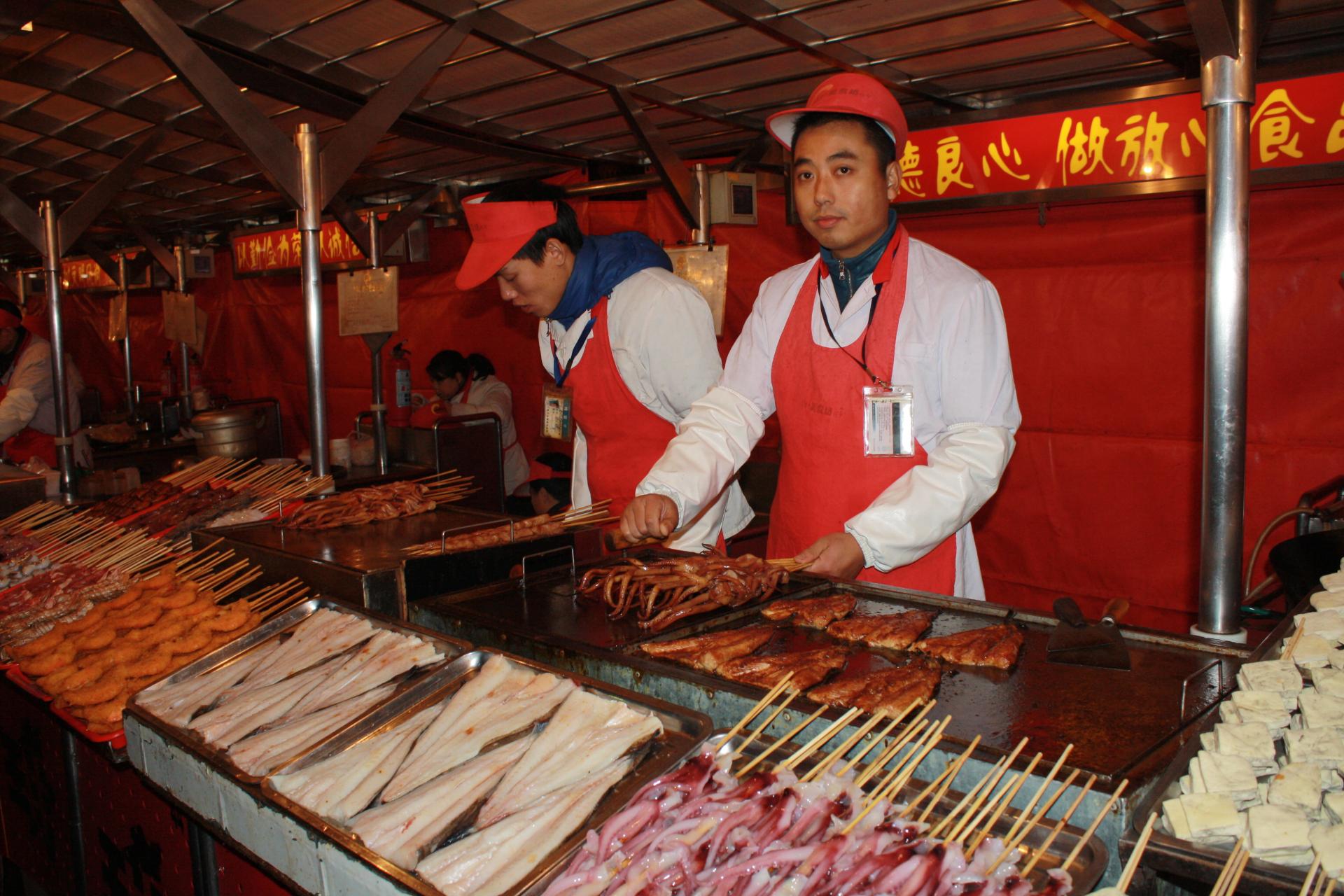 Szene in der Garküche Peking