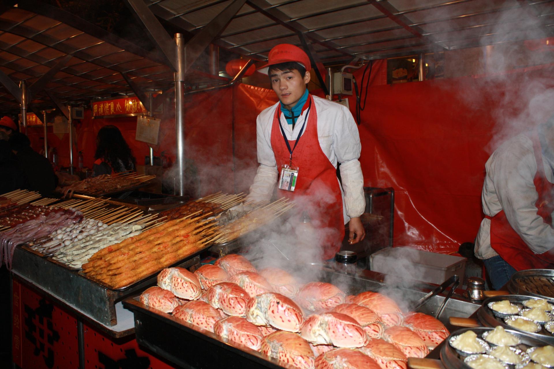 Szene in der Garküche Peking